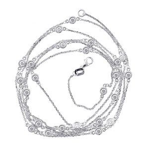 1.75 Ct. Tw. Round Diamonds By The Yard 14k Gold Necklace